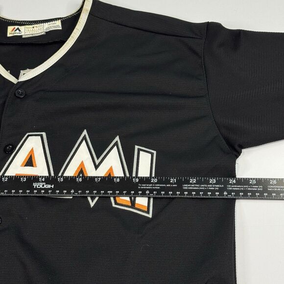 Majestic Miami Marlins Jose Fernandez Stitched Baseball Jersey Cool Base Mens XL - Picture 7 of 7